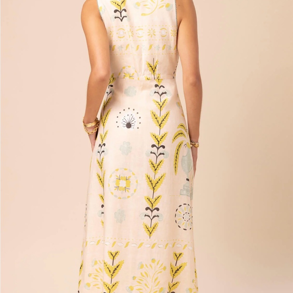 Spartina 449 A-Line Skirt - Cream and Green Floral - Picture 8 of 8